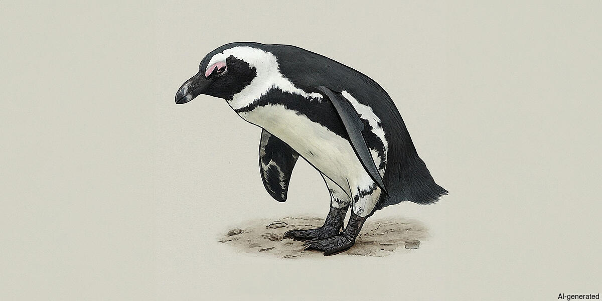 African Penguin (Spheniscus demersus) - Adult