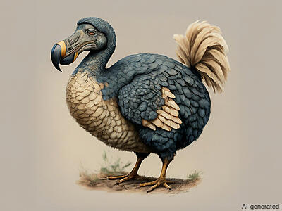 Dodo (Raphus cucullatus) - Adult
