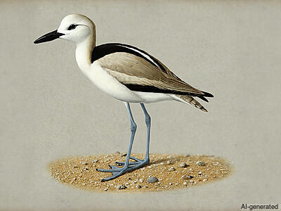 Crab-Plover (Dromas ardeola) - Adult