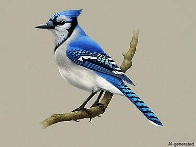 Blue Jay (Cyanocitta cristata) - Adult