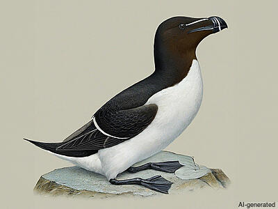 Razorbill (Alca torda) - Adult