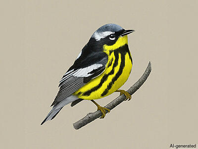 Magnolia Warbler (Setophaga magnolia) - Adult male