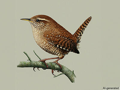Winter Wren (Troglodytes hiemalis) - Adult