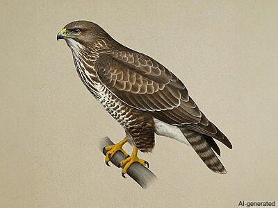 Common Buzzard (Buteo buteo) - Adult