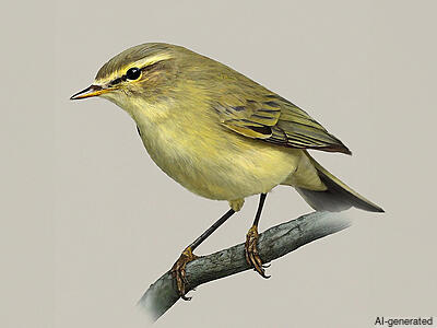 Common Chiffchaff (Phylloscopus collybita) - Adult (common)