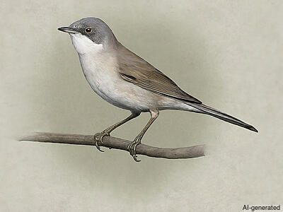 Lesser Whitethroat (Curruca curruca) - Adult