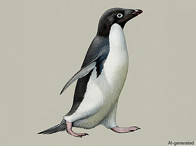 Adelie Penguin (Pygoscelis adeliae) - Adult
