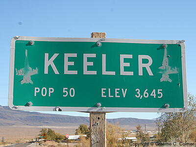 Keeler, California - Town Sign