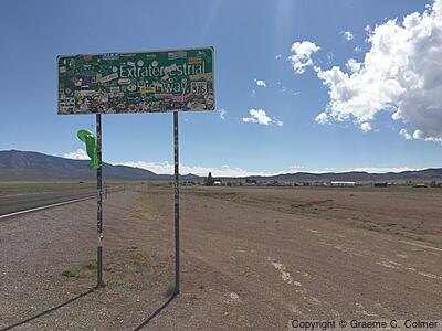 Rachel, Nevada - Extraterrestrial Highway Sign