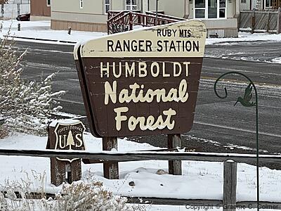 Humboldt–Toiyabe National Forest - Ruby Mts Ranger Station Sign
