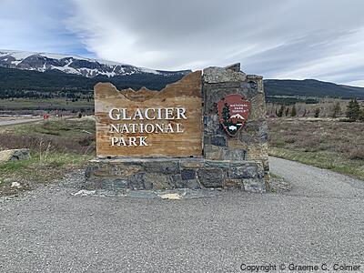 Glacier National Park - Entrance Sign