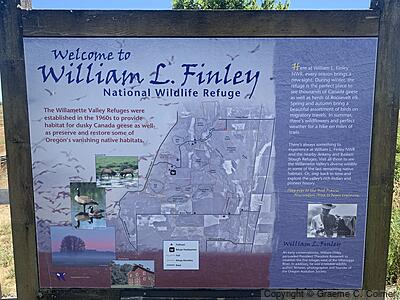 William L. Finley National Wildlife Refuge - Entrance