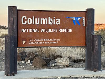 Columbia National Wildlife Refuge - Entrance