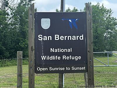 San Bernard National Wildlife Refuge - Entrance