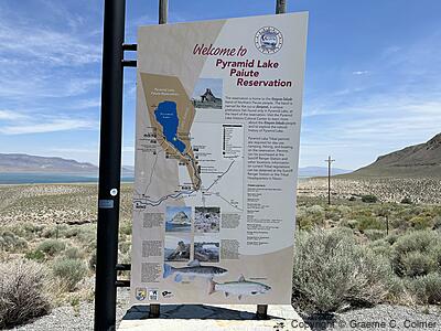 Pyramid Lake - Information Sign