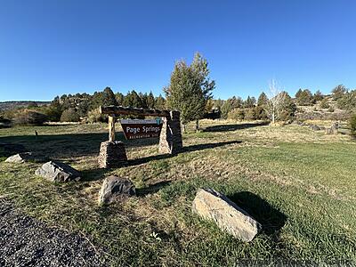 Page Springs Recreation Site - Entrance
